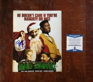 Bad Santa Billy Bob Thornton Signed 8x10 Photo With Bas Beckett Cert Authentic