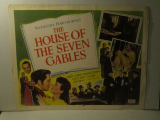 The House Of Seven Gables 22x28 Movie Poster Vincent Price 1953 ½ Sheet