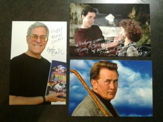 Bob Gale,  Diane Franklin & Martin Sheen Hand Signed Autograph 4x6 Photo 