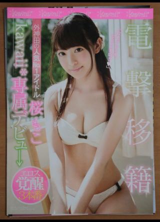 Avh3050 Sakura Moko Japanese Idol Promotional Dvd Release Poster