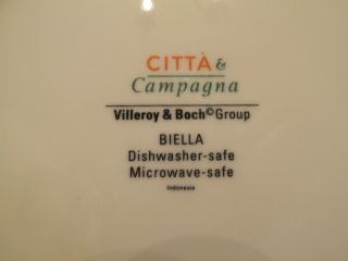 Six Villeroy & Boch Citta & Campagna Biella 8 1/2 