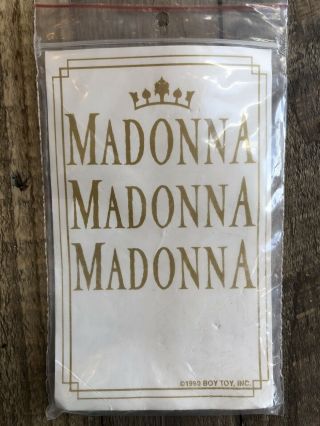 Madonna BLOND AMBITION WORLD TOUR 1990 Set Of Four Badges Rare 4