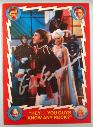Buck Rogers 52 Gil Gerard 1979 Topps Autographed Hand Signed In - Person Card