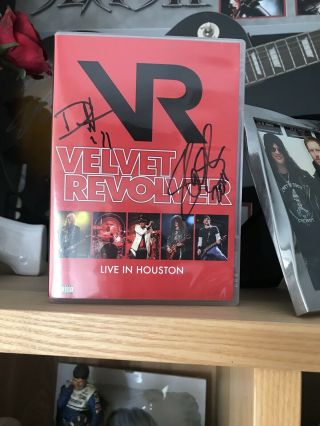 Guns N Roses/ Velvet Revolver Signed Dvd By Slash And Duff