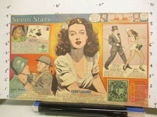 Newspaper Ad 1940s Seein Stars Hedy Lamarr Janet Blair James Burke George Raft