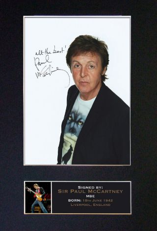 Paul Mccartney (the Beatles) - Signature/autographed Photograph - Museum Quality