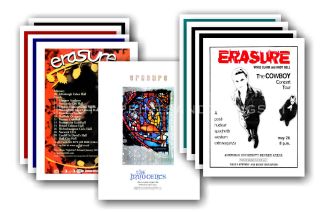 Erasure - 10 Promotional Posters Collectable Postcard Set 1 - 5