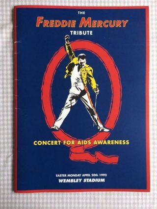 Tour Programme Queen Freddie Mercury Tribute Concert Wembley 20/04/92 Ref A