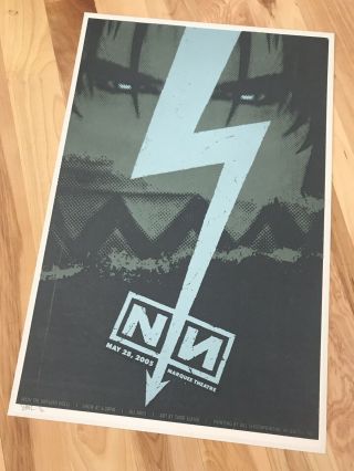 Nine Inch Nails Nin Rare Todd Slater 2005 Silkscreen Poster Tempe Arizona Az S/n