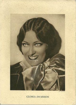Gloria Swanson Face Close Up 1929 Vintage Movie Photo 8649