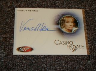 Veruschka Aka Verushka Signed Rittenhouse James Bond Casino Royale Card