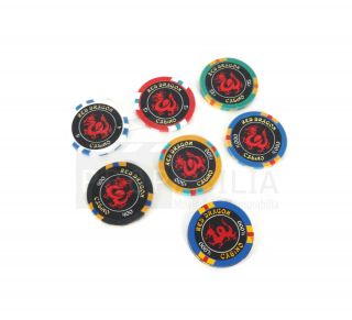 Rush Hour 2 Set Of Red Dragon Casino Poker Chips
