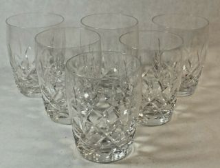 Set Of 6 Stuart Crystal England Glasses Juice Minor Wear Ms1