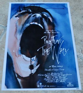 Nick Mason Signed 12” X 8” Colour Photo Pink Floyd The Wall Drummer 2