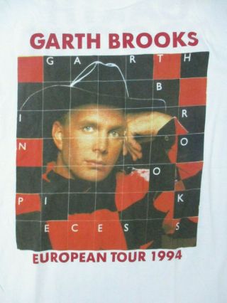 Vtg Garth Brooks 1994 European Tour T Shirt Xl