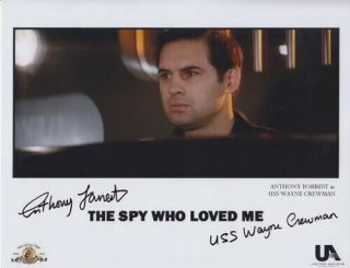 Anthony Forrest Rare 007 James Bond Autograph The Spy Who Loved Me