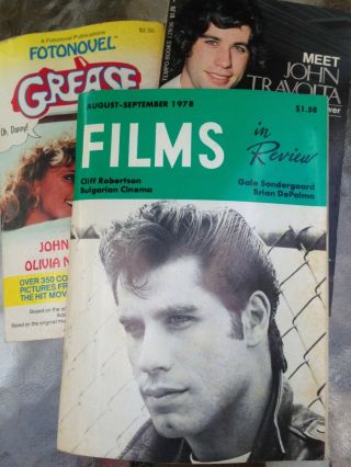 John Travolta 1978 Films In Review,  Grease Fotonovel,  More