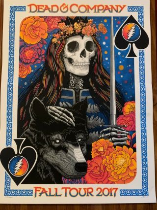 Dead And Company Fall Tour 2017 Vip Poster Signed And Numbered By Artist