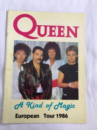 Queen A Kind Of Magic European Tour 1986 Booklet