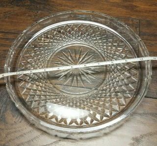 Vintage Waterford Crystal Lismore Cake Plate; 10 3/4 Inches