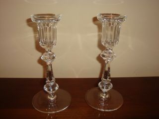 Vintage Waterford Crystal Curraghmore Candlesticks Holder,  8 " Tall