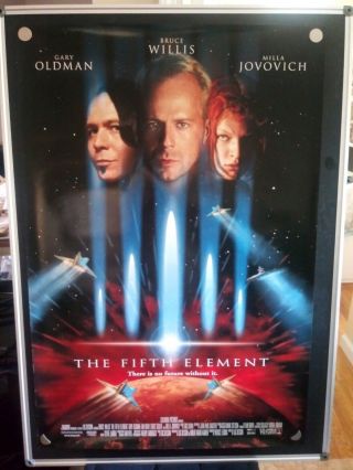 The Fifth Element Milla Jovovich Double Sided 27x40 Movie Poster 1997