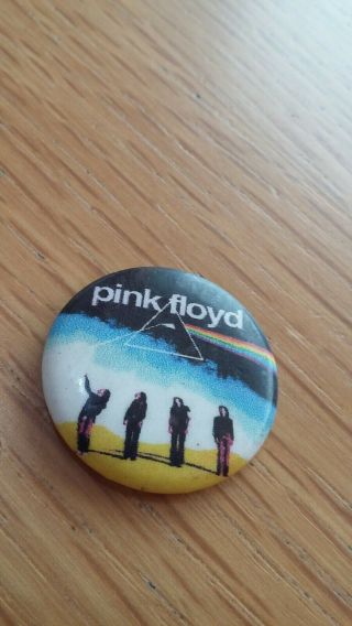 Pink Floyd Dark Side Of The Moon 1970s Vintage Pin Badge Rock