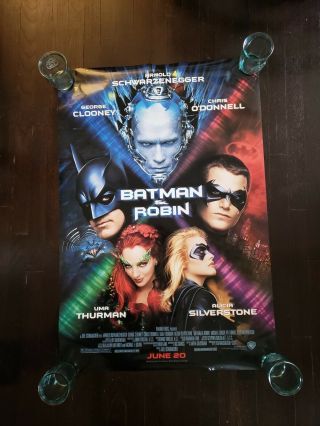 Batman And Robin Authentic Movie Theater Poster Full Size Double Sided
