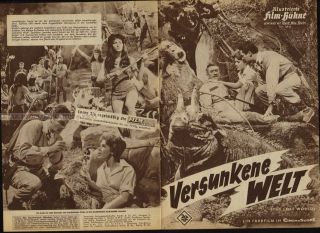 Michael Rennie - Jill St John - The Lost World 1960 German Movie Program