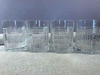 Ralph Lauren Set Of 4 Glenplaid Double Old Fashioned Glasses