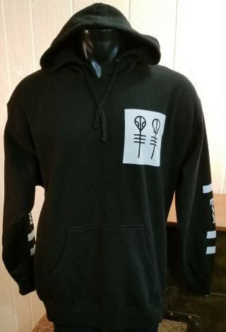 Twenty One Pilots TOP Black Hoodie Pullover Size XL Pit to pit is 24 - 1/2 