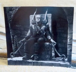 Boris Karloff As Frankenstein Movie Figure Tabletop Display Standee 8 X 9 " Tall