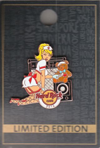 Hard Rock Cafe Pin: Online 2016 Sexy Nurse Girl Pin 1 Le100