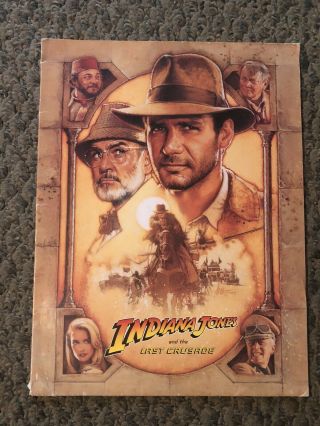 Indiana Jones And The Last Crusade Press Kit 1989 Ford Spielberg Connery Lucas