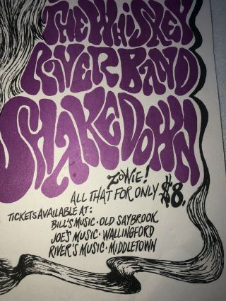 Orig 1970’s Concert Flyer Poster Six Star Music Festival East Hampton CT Signed 6