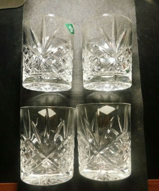 Shannon Crystal Designs Of Ireland (4) Glasses Made In Slovakia Ff438dxx