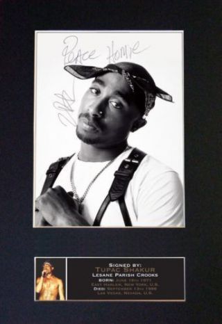 Tupac Shakur - Signed Signature/autographed Photograph - - Ready To Frame