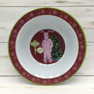 2011 Kcare A Christmas Story Plastic Bowl - Ralphie In Pink Bunny Suit
