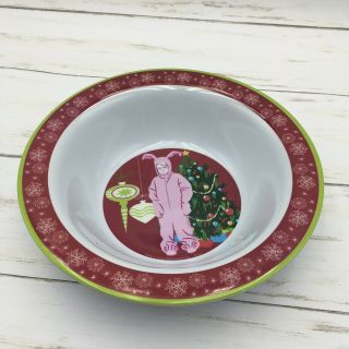 2011 KCare A Christmas Story Plastic Bowl - Ralphie in Pink Bunny Suit 4
