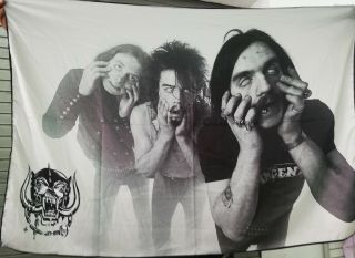Motorhead Lemmy Ugly Faces Flag Cloth Poster Tapestry Banner Cd Thrash Metal