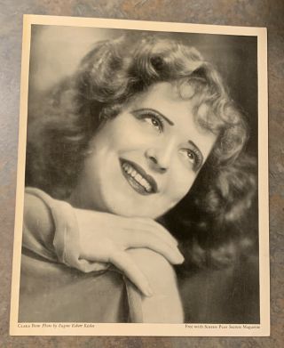 1930s Actress Clara Bow Vintage Publicity Still Eugene Robert Richee