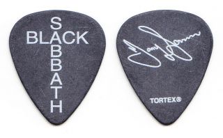 Black Sabbath Tony Iommi Signature Cross Black Guitar Pick 2016 - 17 The End Tour