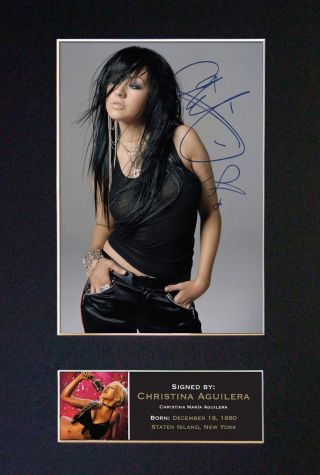 Christina Aguilera - Signed Signature/autographed Photograph - Ready To Frame