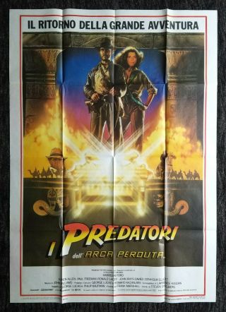 Raiders Of The Lost Ark ✯ Cinemasterpieces No Resv Huge Italy Movie Poster 1981
