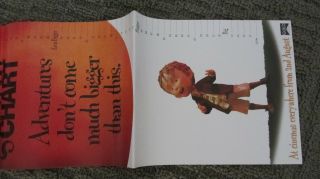 James and the Giant Peach poster - growth chart poster British Promo poster 4