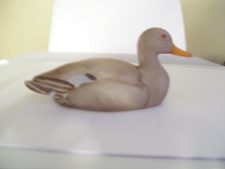 Fenton Art Glass Mallard Hen Duck - - Signed On Bottom