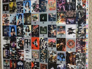 KISS Band Cornerstone Card Uncut Set Poster 1974 - 1996 Gene Simmons Frehley Carr 3