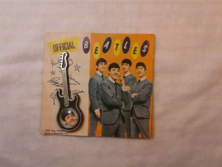 1964 Official Beatles Paul Mccartney Guitar Pin - Vintage