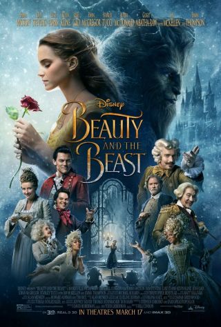 Beauty And The Beast Movie Poster Ds 2 Sided Final 27x40 Emma Watson