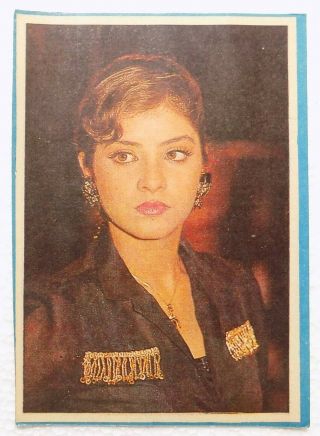 Vintage Print Of Bollywood Actress Divya Bharti India Cinema P - 15